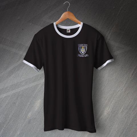 Grimsby Football Shirt Embroidered Ringer 1960s