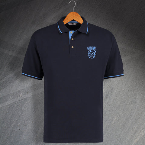 Grrvana Embroidered Contrast Polo Shirt