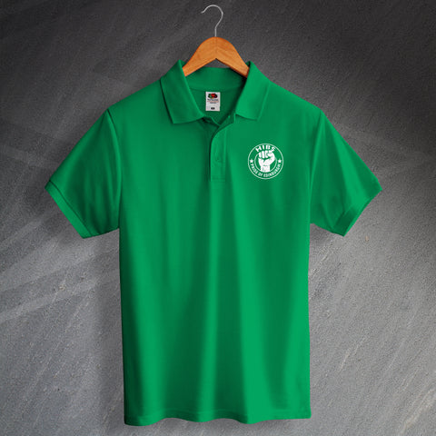 Hibs Football Polo Shirt Printed Pride of Edinburgh