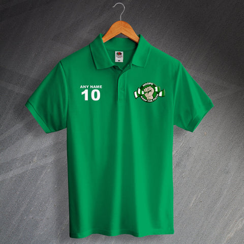 Celtic Football Polo Shirt Printed Personalised Hoops Keep The Faith