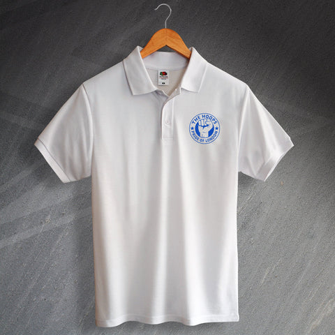 QPR Football Polo Shirt Embroidered The Hoops Pride of London