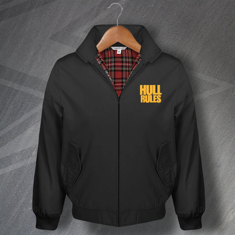 Hull Football Harrington Jacket Embroidered Hull Rules