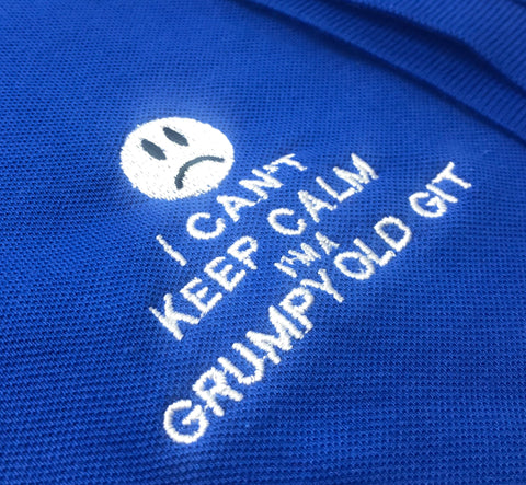 Keep Calm Grumpy Git Polo Shirt