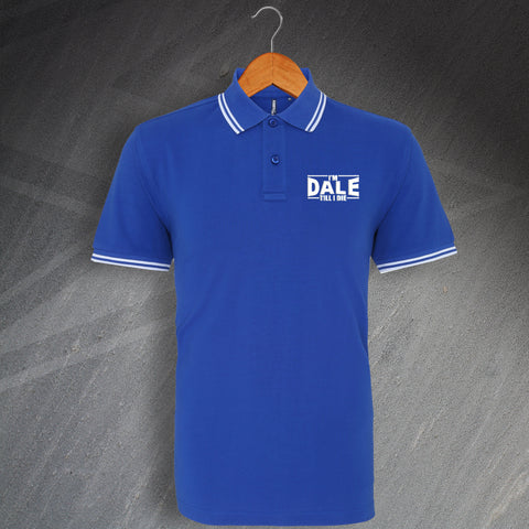 Rochdale Football Polo Shirt Embroidered Tipped I'm Dale Till I Die