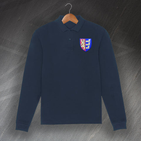 Ipswich Football Polo Shirt Embroidered Long Sleeve 1888