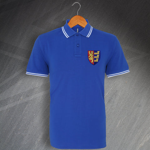 Retro Ipswich 1888 Embroidered Tipped Polo Shirt