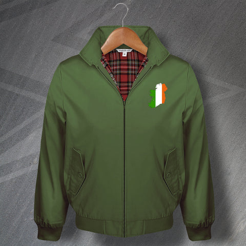 Ireland Flag Map Harrington Jacket