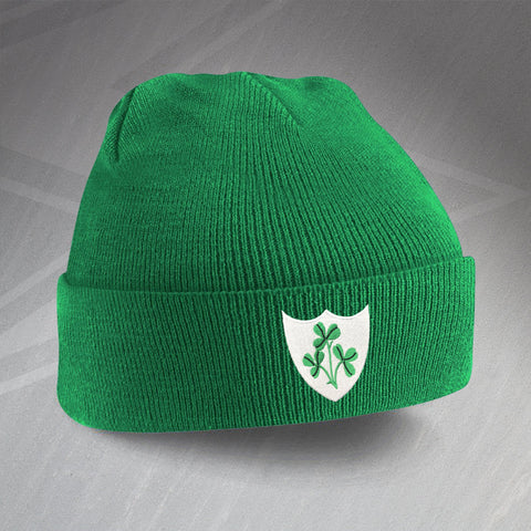 Ireland Football Beanie Hat Embroidered 1978