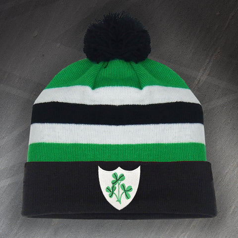Ireland Football Bobble Hat Embroidered 1978
