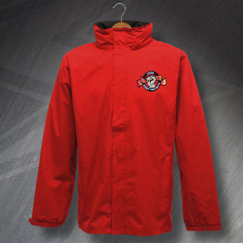 Partick Football Jacket Embroidered Waterproof Jags Keep The Faith