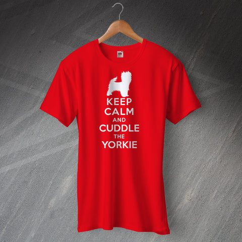 Yorkie T-Shirt with Keep Calm Design