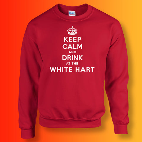 The White Hart Pub Sweatshirt with Keep Calm Design