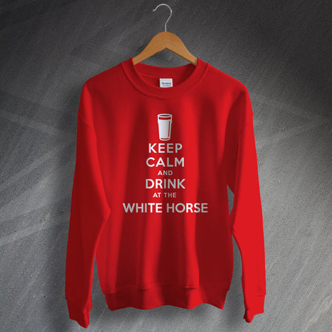 The White Horse Pub Sweatshirt Keep Calm and Drink at The White Horse