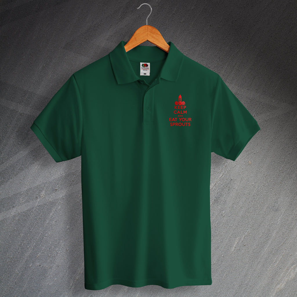 Keep Calm and Eat Your Sprouts Polo Shirt