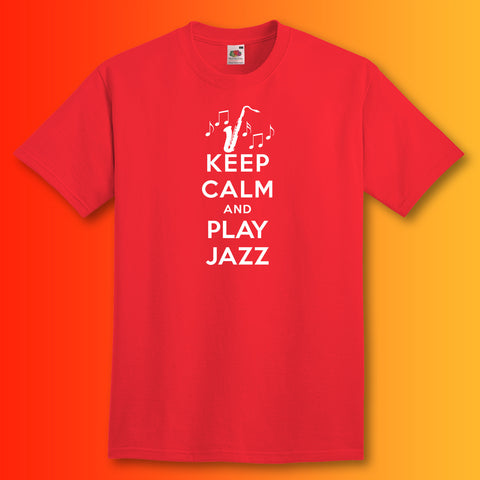 Play Jazz T-Shirt with Keep Calm Design