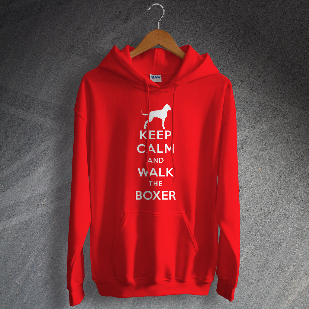 Keep Calm and Walk The Boxer Hoodie