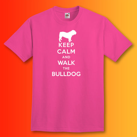 Keep Calm and Walk The Bulldog T-Shirt
