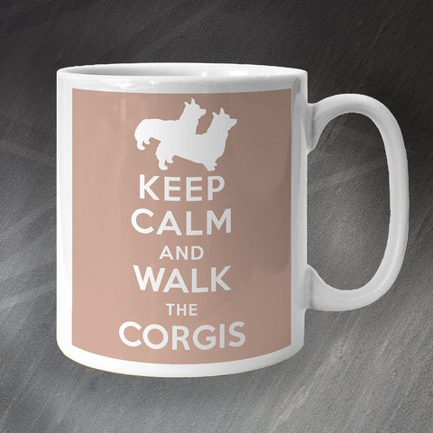 Keep Calm and Walk The Corgis Mug