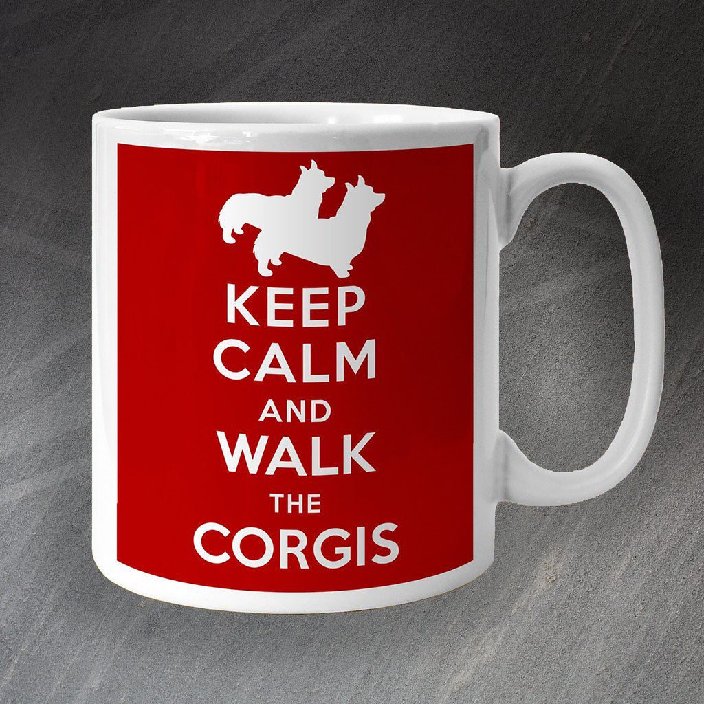 Keep Calm and Walk The Corgis Mug