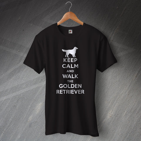 Keep Calm and Walk The Golden Retriever Unisex T-Shirt