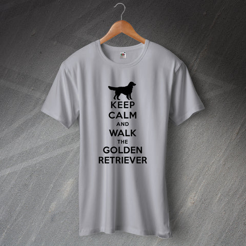 Keep Calm and Walk The Golden Retriever Unisex T-Shirt