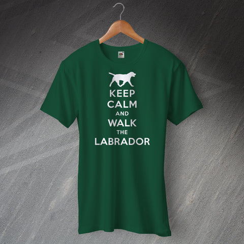 Keep Calm and Walk The Labrador T-Shirt