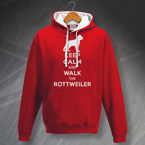 Keep Calm and Walk The Rottweiler Hoodie
