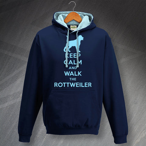 Keep Calm and Walk The Rottweiler Hoodie