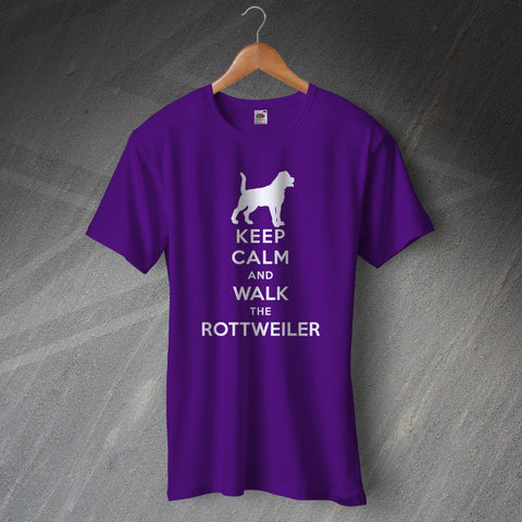 Keep Calm and Walk The Rottweiler T-Shirt