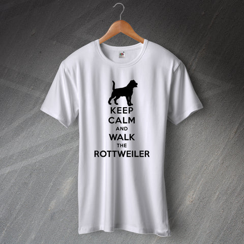 Keep Calm and Walk The Rottweiler T-Shirt