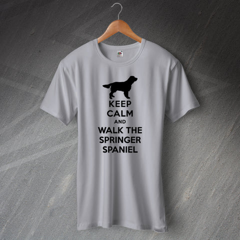 Keep Calm and Walk The Springer Spaniel T-Shirt