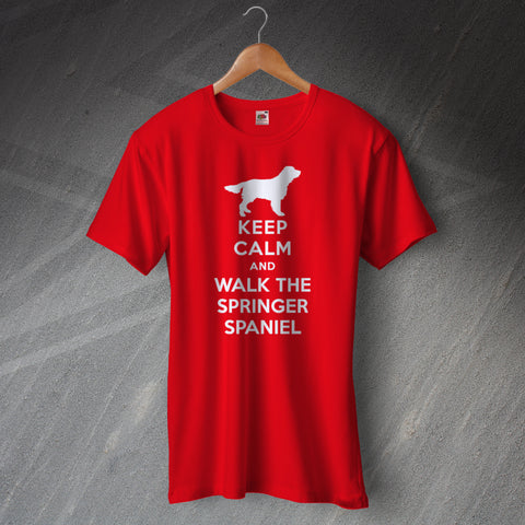Keep Calm and Walk The Springer Spaniel T-Shirt