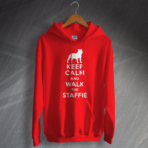 Staffordshire Bull Terrier Hoodie Keep Calm and Walk The Staffie