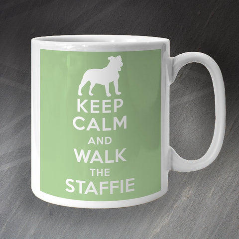 Keep Calm and Walk The Staffie Mug