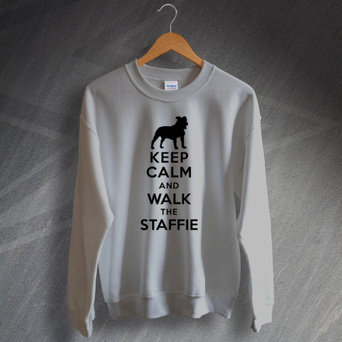 Keep Calm and Walk The Staffie Sweatshirt