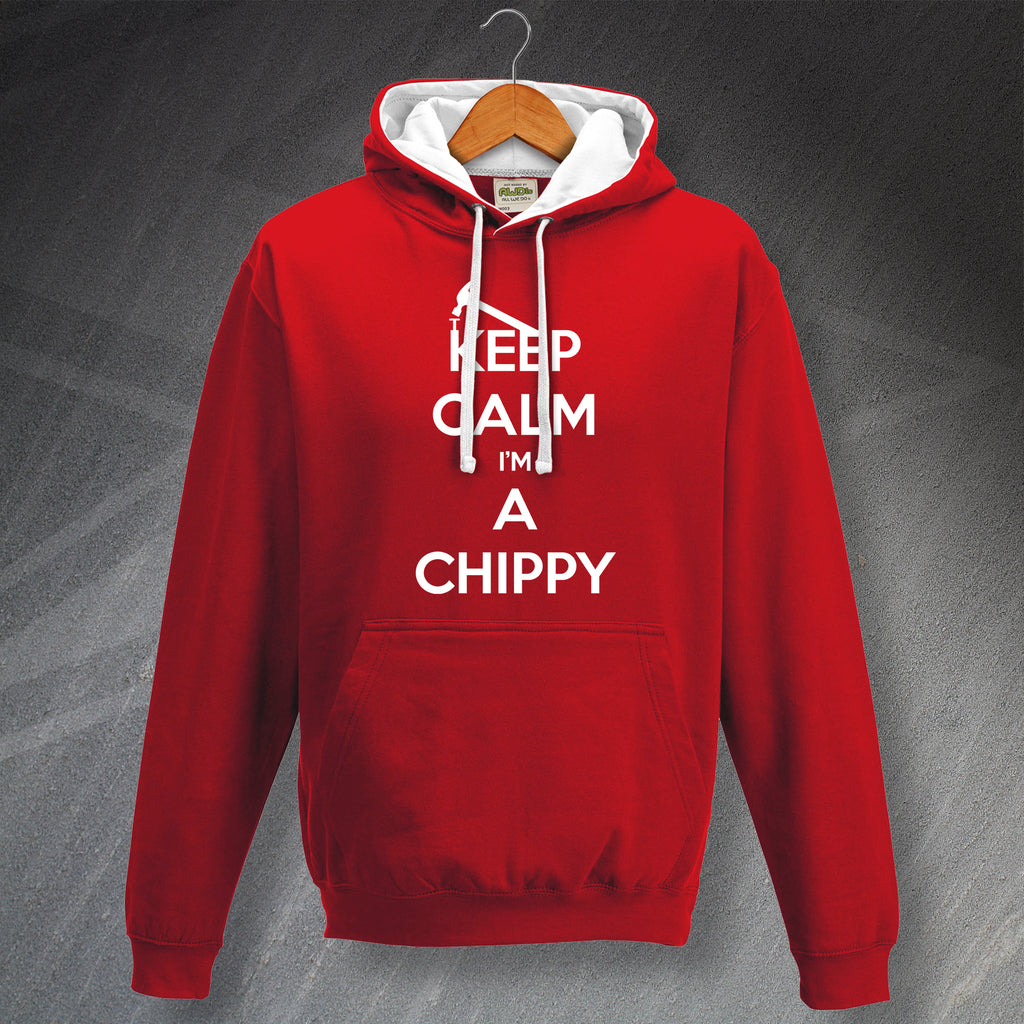 Chippy Contrast Hoodie