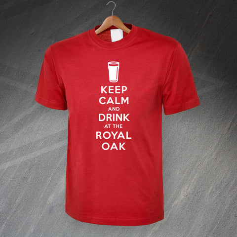 Personalised Keep Calm and Drink at The Pub T-Shirt