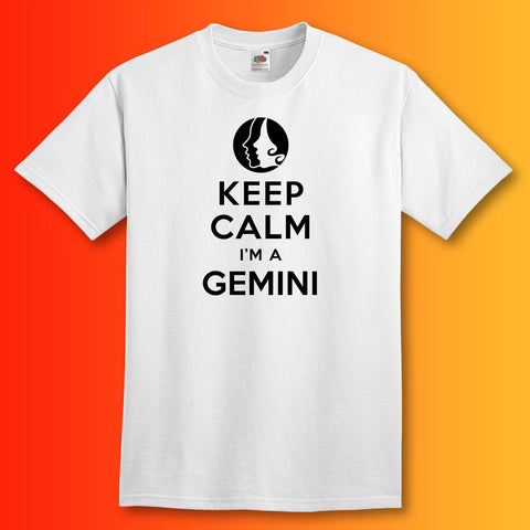 Keep Calm I'm a Gemini T-Shirt White