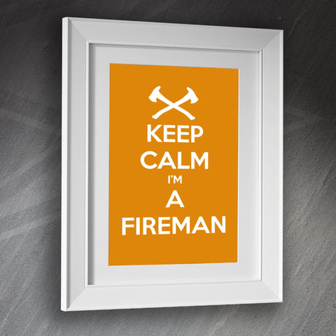 Fireman Framed Print