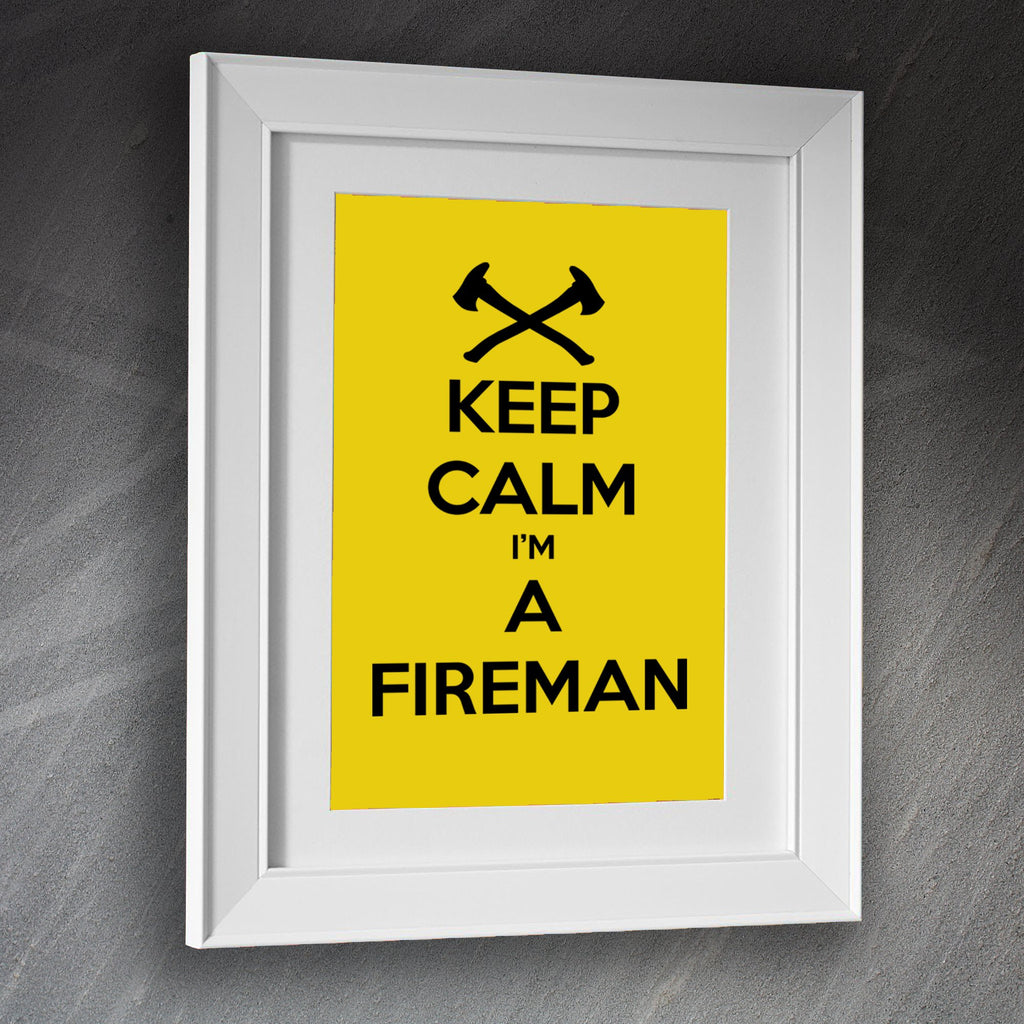 Fireman Framed Print