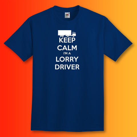 Keep Calm I'm a Lorry Driver T-Shirt Navy
