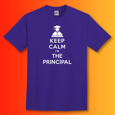 Keep Calm I'm the Principal T-Shirt Purple