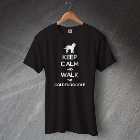 Keep Calm and Walk The Goldendoodle T-Shirt
