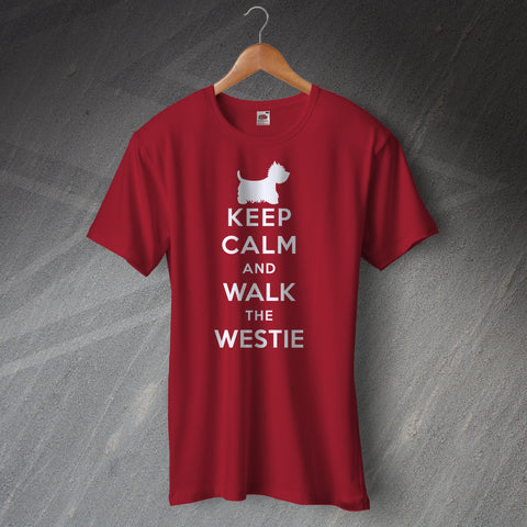 West Highland White Terrier T-Shirt Keep Calm and Walk The Westie