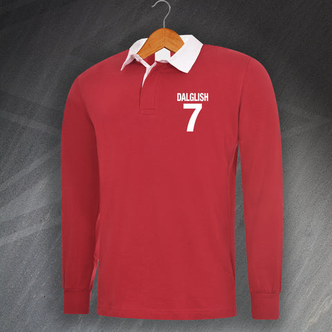 Dalglish 7 Football Shirt Embroidered Long Sleeve