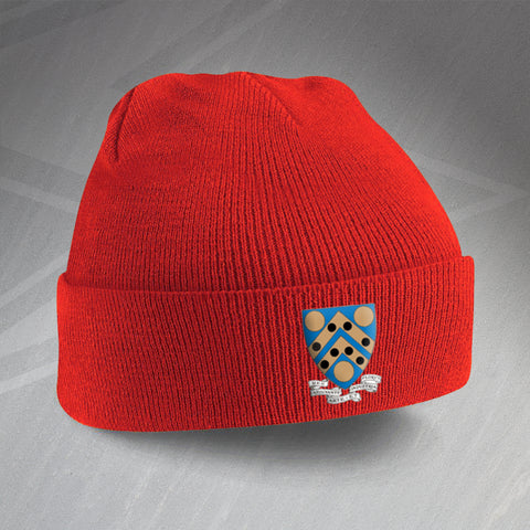 Kidderminster Football Beanie Hat Embroidered Kidderminster BC