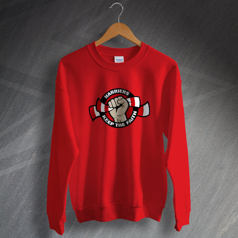 Kidderminster Football Sweatshirt Harriers Keep The Faith