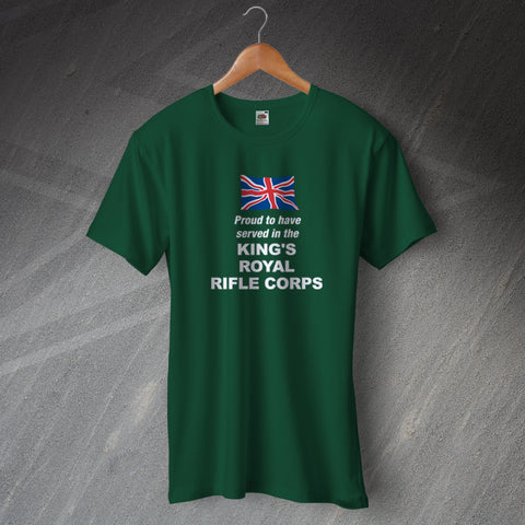 King's Royal Rifle Corps T-Shirt Proud to Have Served