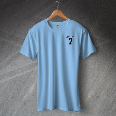 City Football Shirt Embroidered Kinkladze 7
