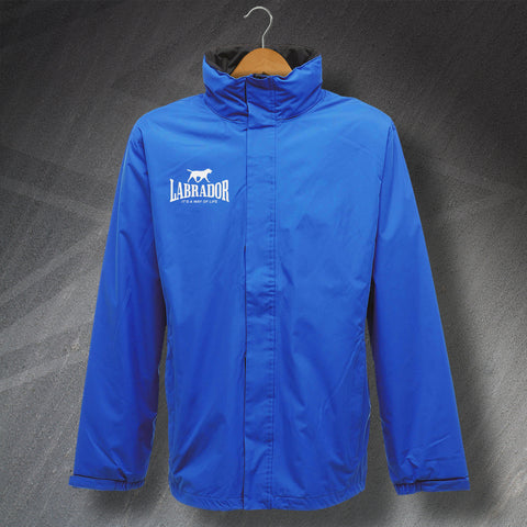 Personalised It's a Way of Life Embroidered Waterproof Jacket with any Dog Breed Name & Graphic